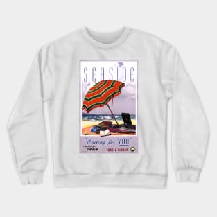 Vintage Travel Poster Seaside Waiting for You Australia Crewneck Sweatshirt